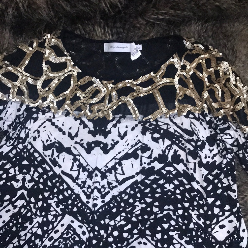 TBags Los Angeles shirt with sequins.